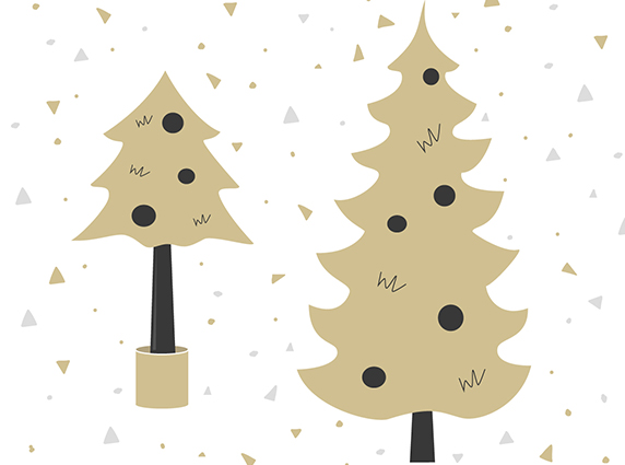 Какие рождественские елки вписываются в небольшой интерьер?